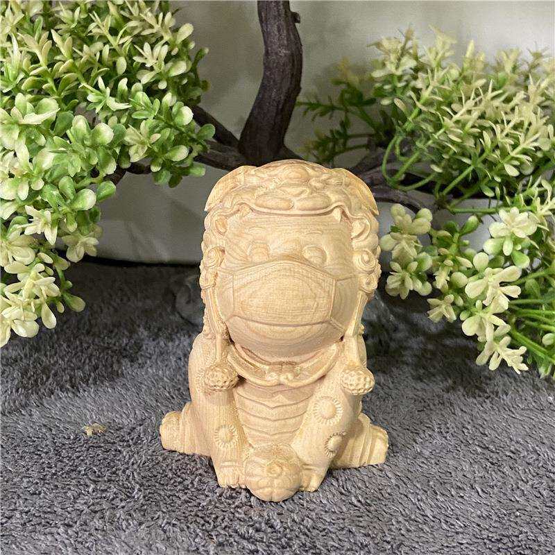 小叶黄杨木雕刻家居香插萌猴摆件文玩手把件男士随身招财貔貅工艺