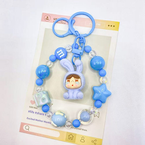 植绒哭娃树脂钥匙扣萌趣少女心