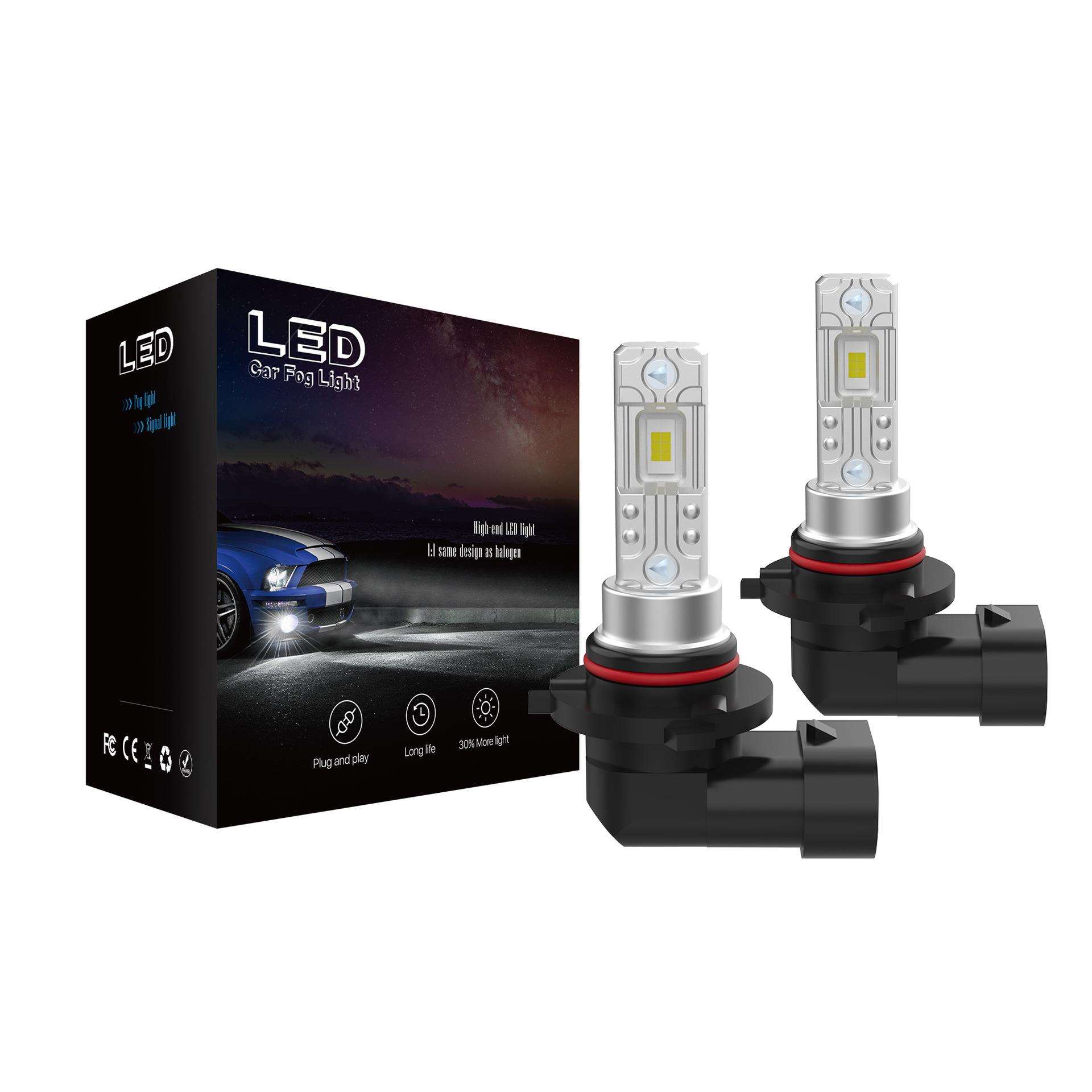 LED汽车灯泡9005 9006 LED雾灯H8 H11 高亮LED汽车灯LEDHB3 HB4