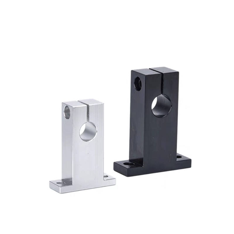 T形导向轴支座GCL02p/12/11/01光轴固定座立式支架镀镍光轴支撑座