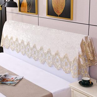 罩后背欧式床头防尘罩套防尘布遮盖轻奢巾布床头盖布盖简约靠背巾