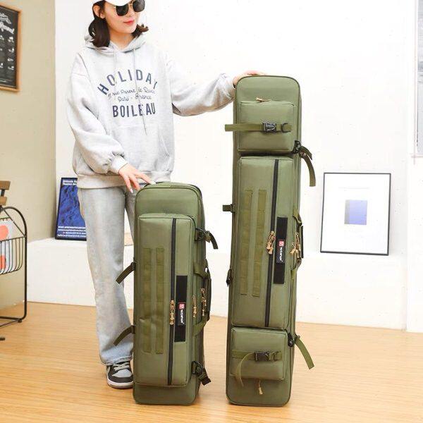 收纳包双肩钓竿加宽之君加厚阀杆海杆渔具钓伞多功能新款饵料渔包