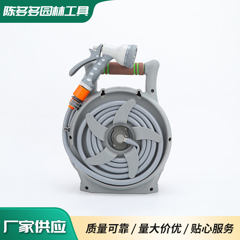 家用简易手提便携洗车浇花水管车