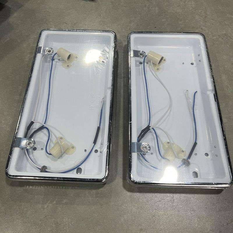 工厂出口跨境电商外贸带灯车牌架非洲加纳车牌框车牌照装饰盖