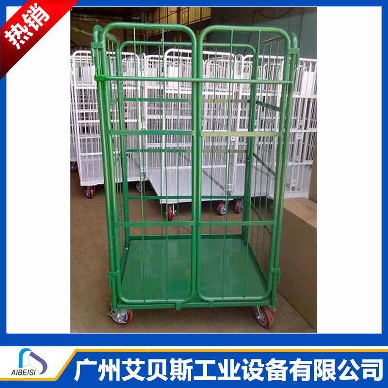物流台车折叠仓储中转快递周转车间网格推拉车仓库移动搬运装卸车