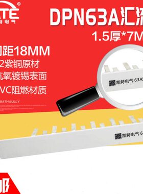 KT63A1.5排N1P*铜0NZ2675汇流排DP+空开D断路器 紫0接线  接连排7