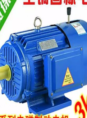 制02电J刹车电机动EE2-YWL 马达三相异步电动机10发动机J-磁3Y铜K