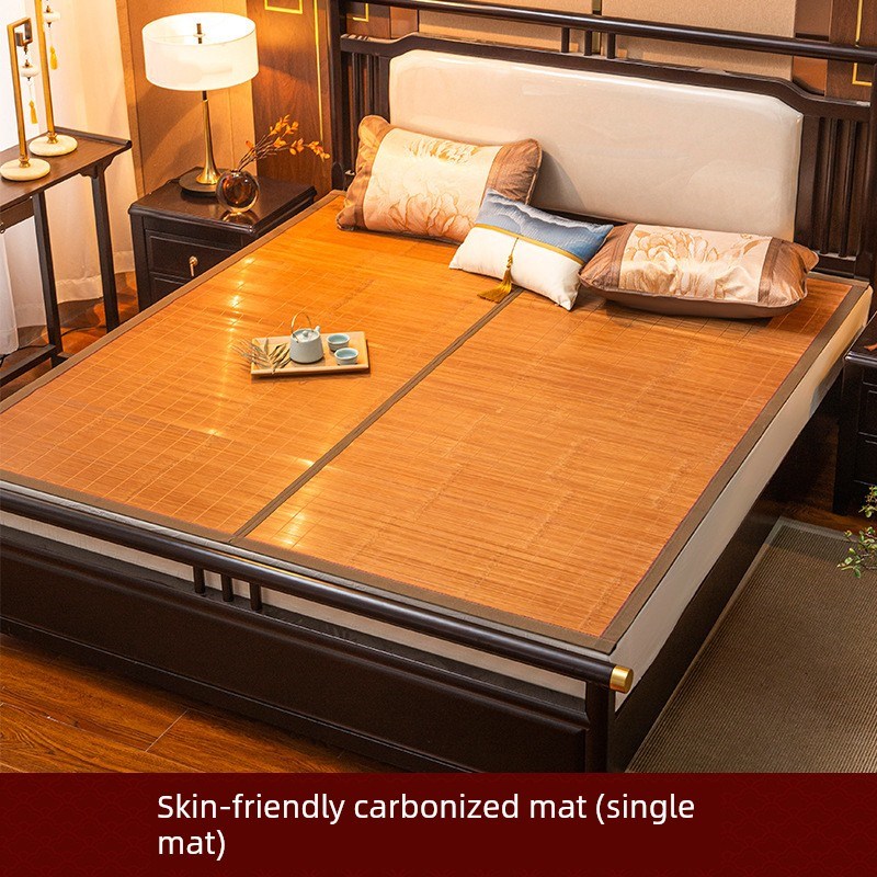 新暑期初高中学生摊位垫宿舍双层J床单人床竹席双面竹席