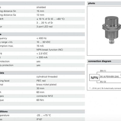 现货IGYX 30N37B3/S14L IGYX 30P37B3/L堡盟传感器IGYX 30N37B3/L
