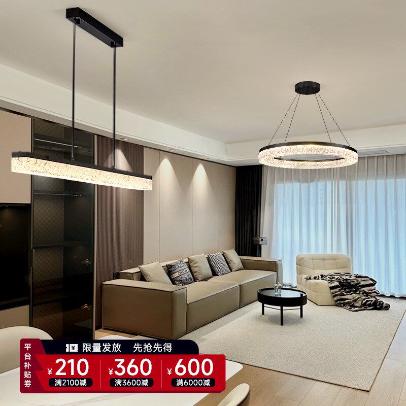 铜客厅吊灯意式极k简轻奢大气高级感主灯现代简约全屋灯具2024新