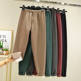 男士 棉裤 加绒加厚纯棉大码 内穿宽松加大秋裤 打底裤 双面德绒保暖裤