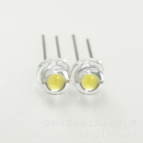 现货供应5mm发光二极管LEDF4.8草帽白灯LED草帽led草帽灯珠