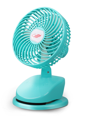 共田F15小风扇夹n扇 夹式摇头充电宿舍床上静音婴儿车风扇宝宝