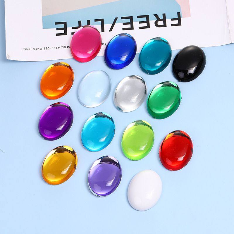 DIY饰品配件 亚克力钻 光面 椭圆猫眼石 平底钻宝石贴片8-40mm,鲜花速递/花卉仿真/绿植园艺,水晶珠/玻璃珠,淘宝优惠券,粉丝福利购,淘宝优惠卷