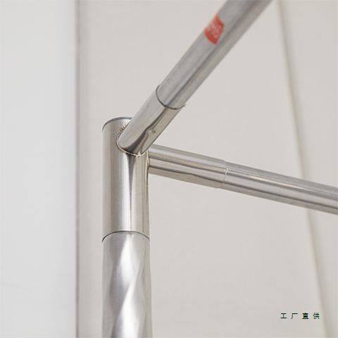 不锈钢支架升级金属三通家用宫廷三开门落地蚊帐床帘杆子加粗加厚,收纳整理,晾晒杆,淘宝优惠券,粉丝福利购,淘宝优惠卷