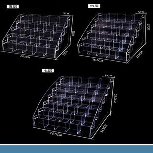 亚克力笔架展示架子斜插式文具店学生笔筒中性圆珠笔多功能收纳盒
