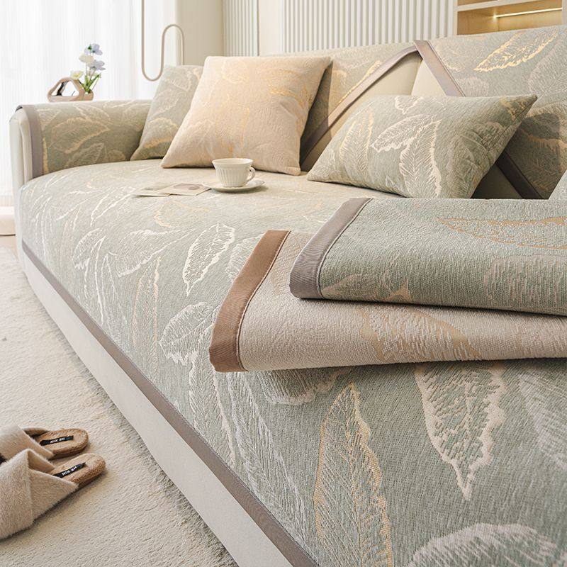 轻奢高级感雪尼尔沙发垫2024新款防滑四季通用直排皮沙发坐垫盖布,居家布艺,沙发垫,淘宝优惠券,粉丝福利购,淘宝优惠卷