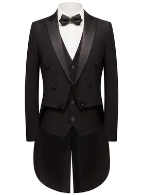 高端男士燕尾服套装司仪礼服男表演歌手主持人指挥服装合唱演出服