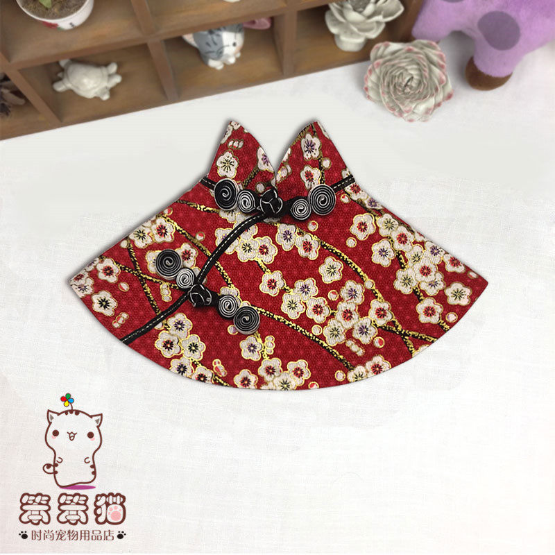 猫狗狗中式盘扣衣服披风雪纳瑞泰迪唐装法斗柯基贵宾日系披肩旗袍