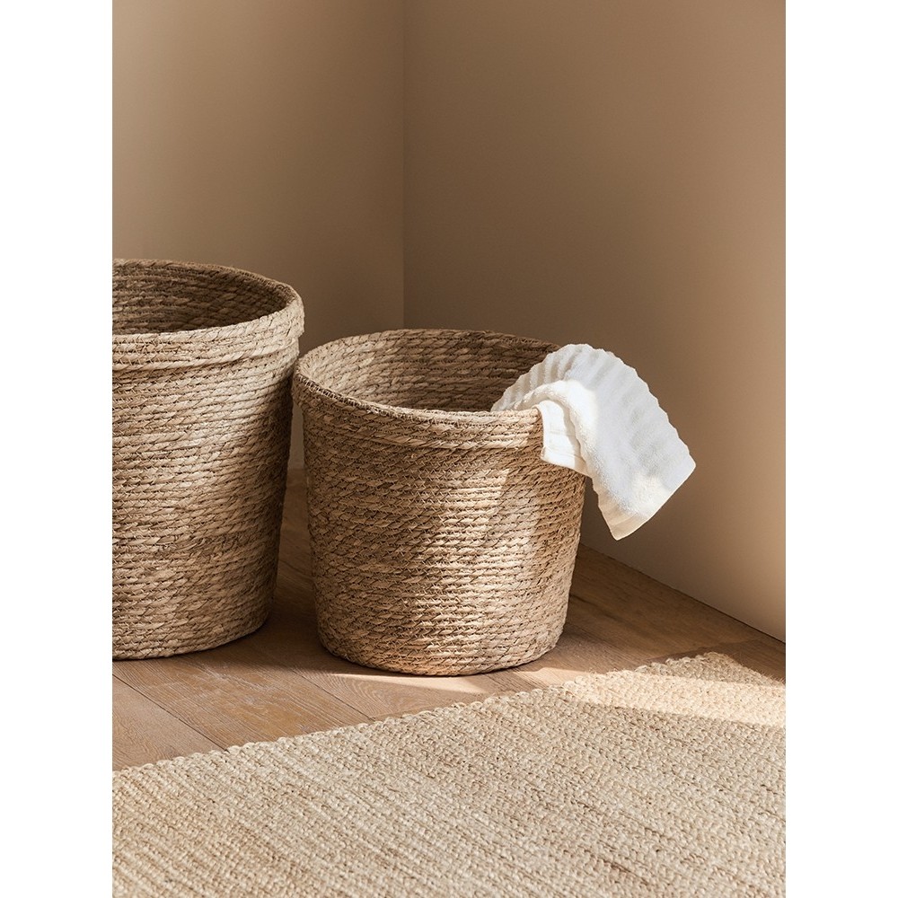 日式藤编草编脏衣服收纳筐家用脏衣篮脏衣篓编织洗衣篮子收纳篮,收纳整理,脏衣桶,淘宝优惠券,粉丝福利购,淘宝优惠卷