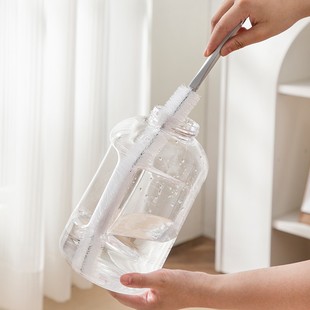 长柄杯刷水杯清洗无死角吨吨桶水壶刷细口瓶刷奶瓶长手柄之满