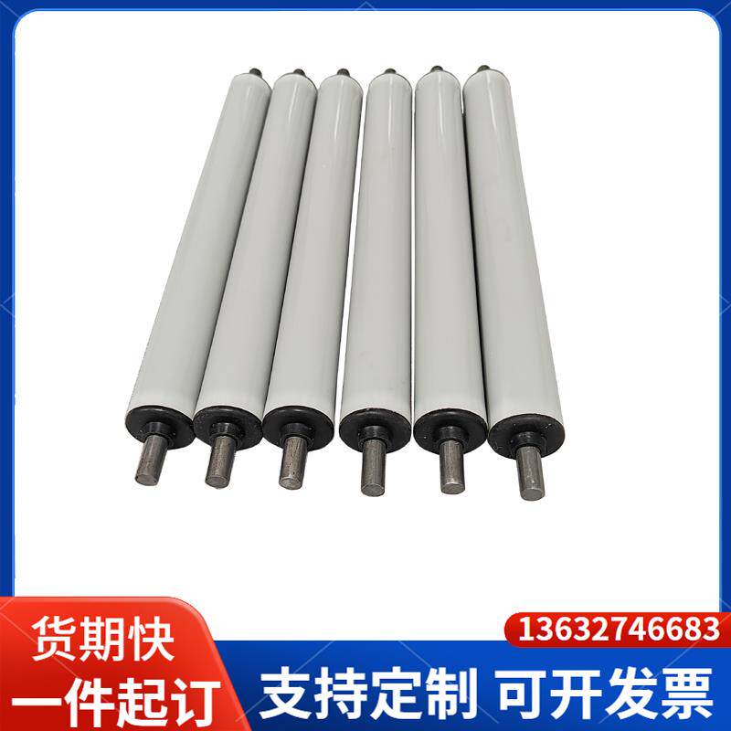 j8无动力滚筒塑料轴承PVC镀铬棒滚轴筒2040辊直径尼龙2532输送g3