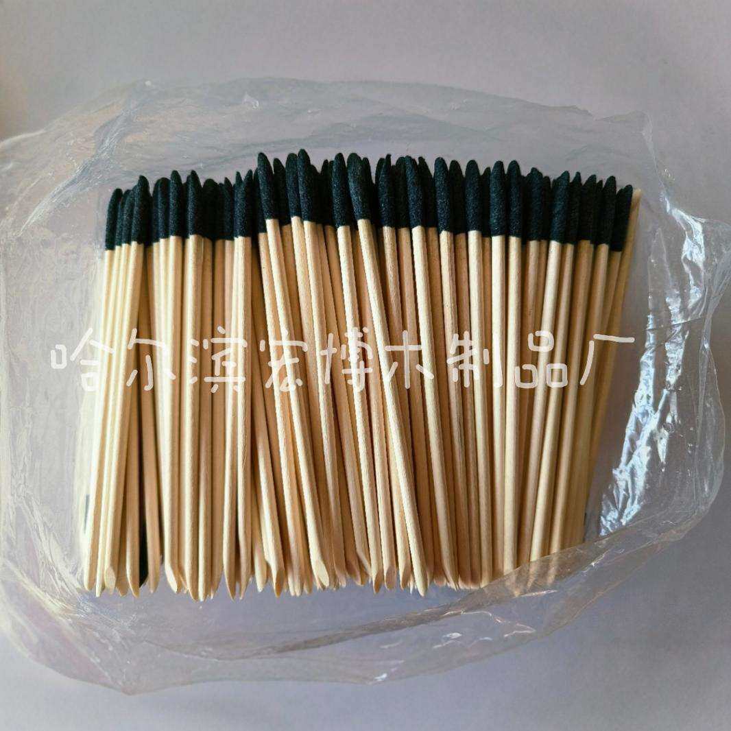 源头厂家 黑色砂打磨木棒上砂木挑指甲缝清洁美甲工具