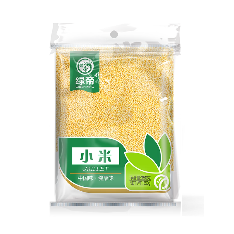 绿帝小米350g*3袋黄小米主食熬粥健康营养早餐代餐优质五谷杂粮