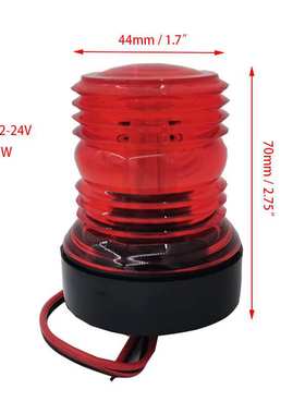 12v24vLED船用环照黑尼龙柱灯左右舷灯游艇舷灯