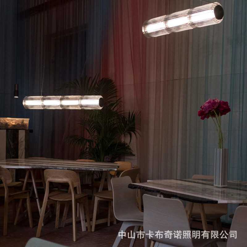 加拿大COLUMN设计师轻奢极简卧室床头灯一字长条玻璃餐厅艺术吊灯