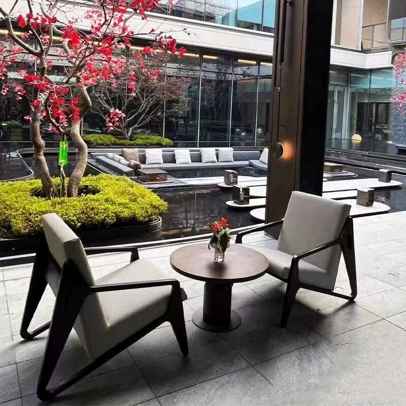 户外沙发庭院休闲阳台花园别墅露台酒店设计师防水防晒家具组合椅