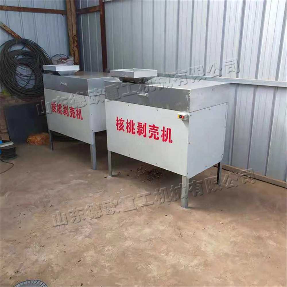 小型自动核桃剥壳机 干核桃剥壳取仁设备 夏威夷果巴旦木脱壳机