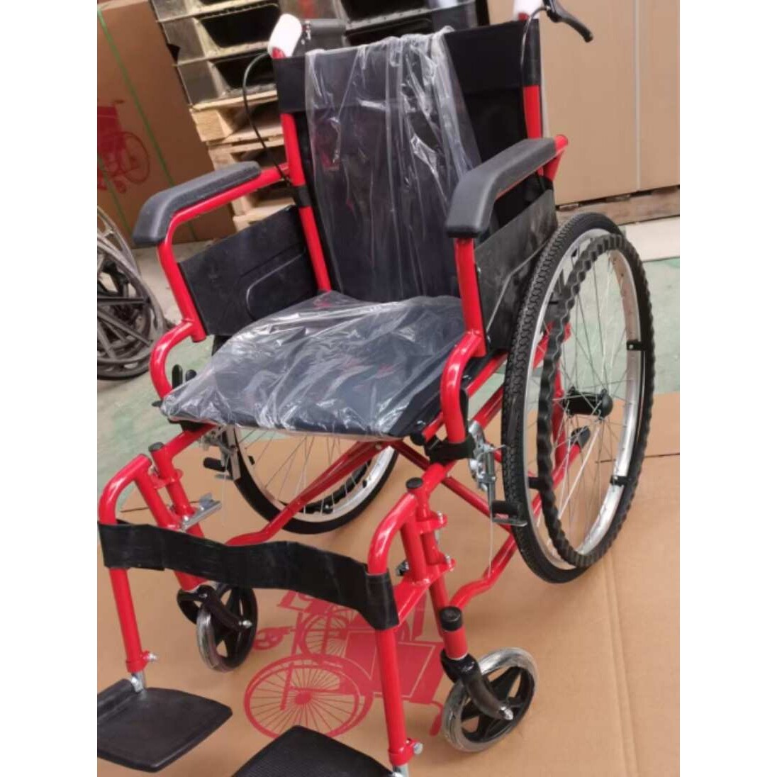 厂家轮椅老人年代步车残疾人手推车扶手可掀活挂腿