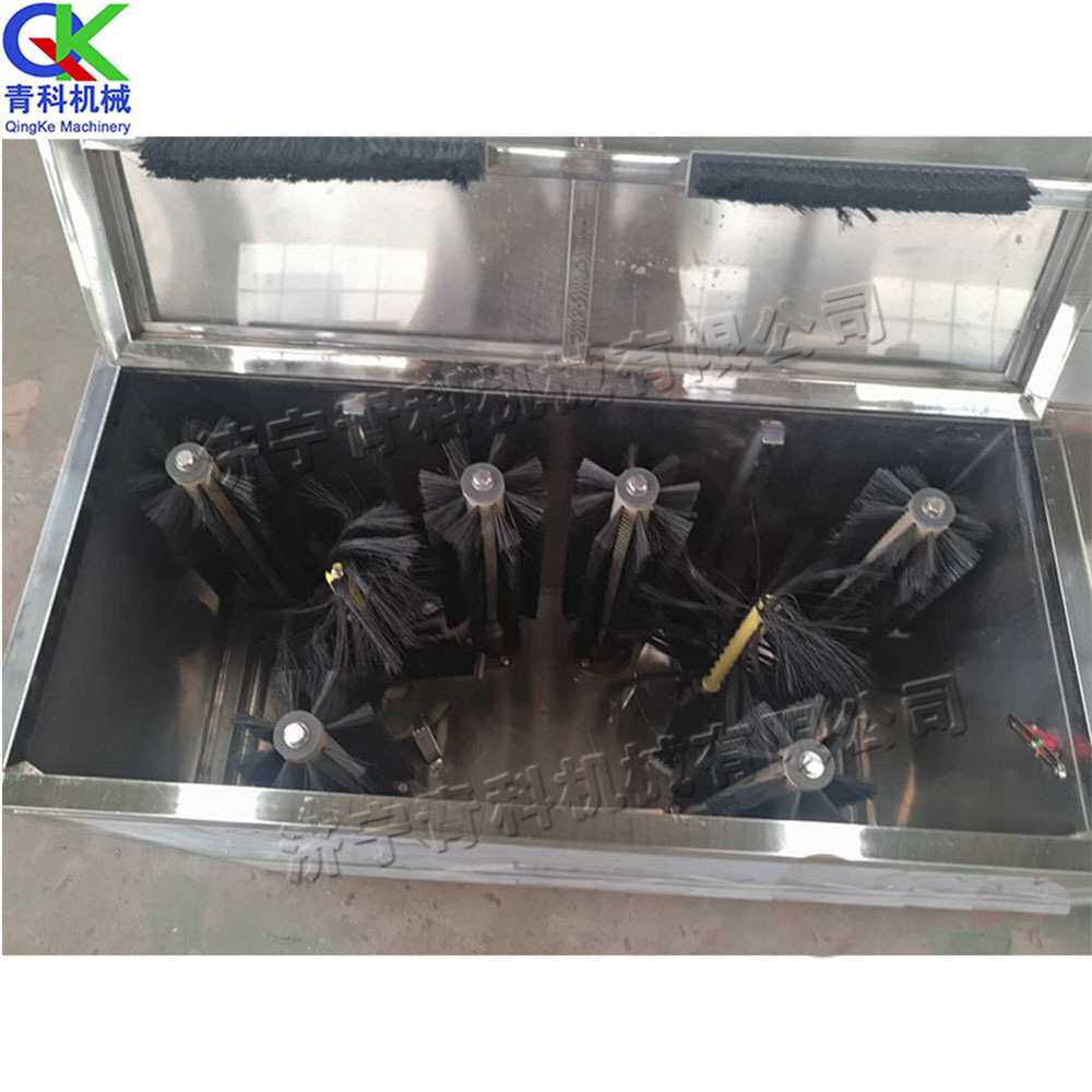 小型移动式洗桶机 旋转式毛刷刷桶机 全自动纯净水厂水桶清理机