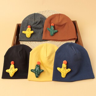 秋冬婴儿帽子宝宝可爱超萌春秋薄款纯棉新生儿胎帽冬天男童女童潮