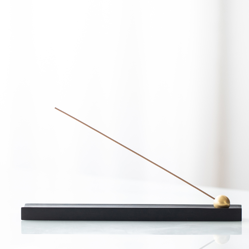 一笑间日之升香插香座线香香插香炉铜紫光檀孔径2P/3毫米定制LOG