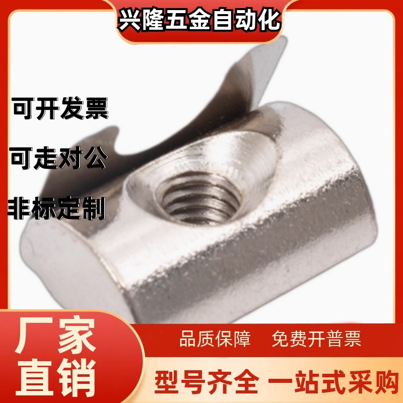 LNTRNM6/8-20/30/40v/45-4/5/6/8-100P欧标铝型材专用弹片螺母