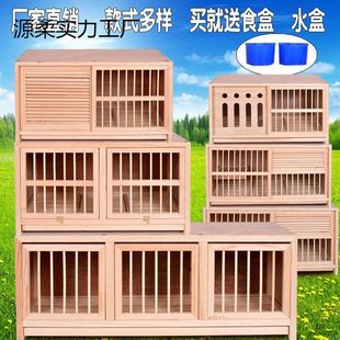 鸽子信鸽巢箱配对笼赛鸽配对巢箱实木鸽子笼鸽具木质笼子包邮狗狗