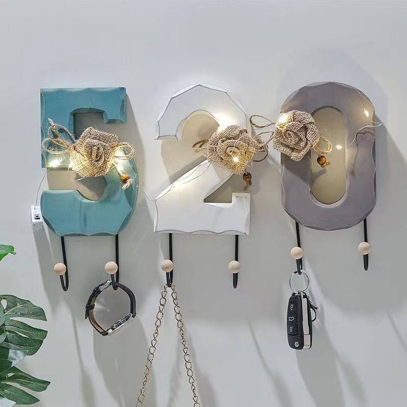 ぃ创意数字装饰挂钩挂衣架墙上门口钥匙衣帽钩服装店铺挂墙装饰品,家居饰品,装饰挂钩,淘宝优惠券,粉丝福利购,淘宝优惠卷