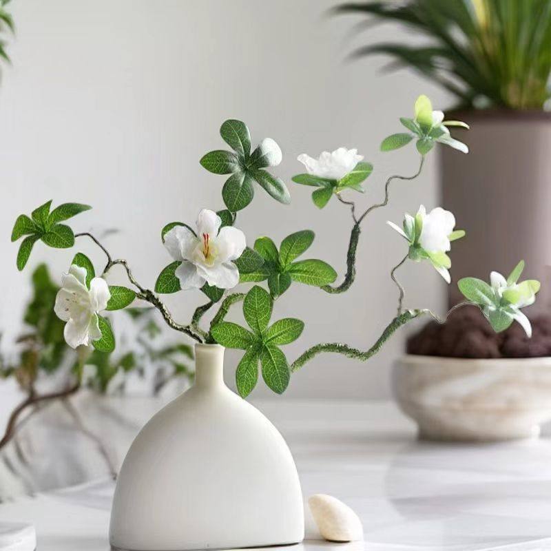 风绿植杜鹃花栀子花假花摆设植物客厅餐桌插花装饰花艺,家居饰品,仿真花/假花,淘宝优惠券,粉丝福利购,淘宝优惠卷