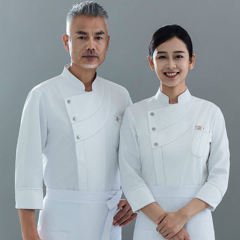 新品酒店厨师长工作服饭店西餐蛋糕烘焙食堂总厨秋冬
