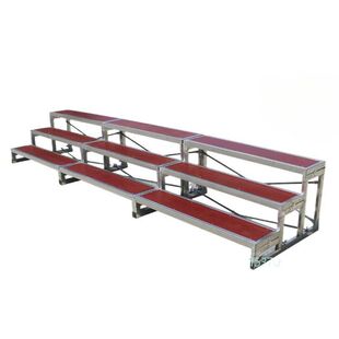 合唱台阶三层合影台学校大合唱实木铝合金可移动折叠梯合唱凳家具