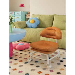 小凳子家用矮凳万向轮小椅子滑轮移动客厅小坐凳家用沙发凳子儿童