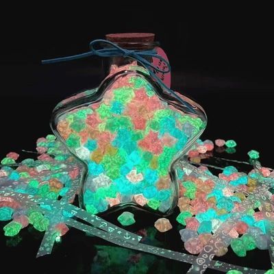 幸运星成品折好手工荧光星星折纸成品小星星许愿瓶男女朋友礼物