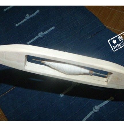 纺织工具木梭手工艺品织布机梭子侗族木雕木艺摆件定.制实木