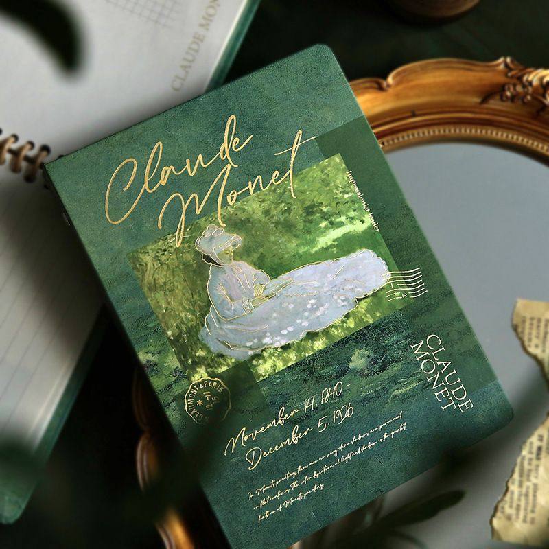 莫奈活页本b5可拆卸笔记本外壳活页纸高颜值复古a5彩页手帐本本子,文具电教/文化用品/商务用品,手帐/日程本/计划本,淘宝优惠券,粉丝福利购,淘宝优惠卷