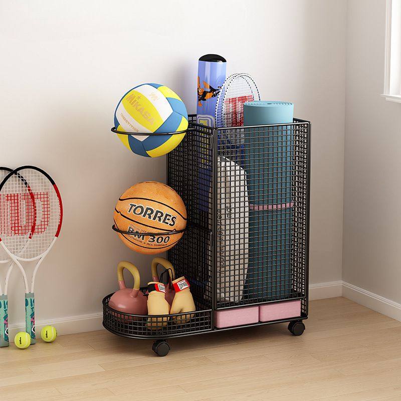 瑜伽垫收纳筐运动健身器材收纳篮家用篮球收纳架儿童玩具置物架子,收纳整理,整理架/置物架/收纳架,淘宝优惠券,粉丝福利购,淘宝优惠卷
