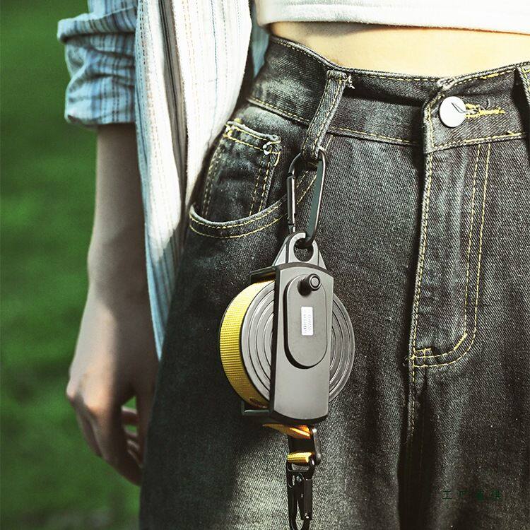 户外露营晾衣绳子旅游酒店便携防风防滑扣免打孔挂晒衣服自驾