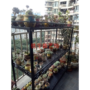 铁牛多层可移动带轮多肉花架阳台阳光房客厅落地花盆架子防雨