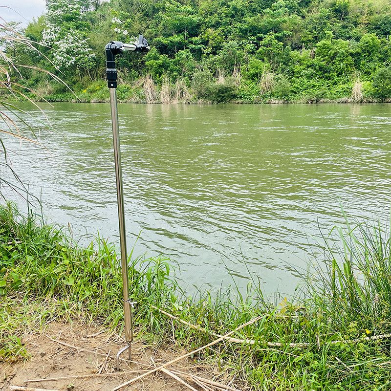 5 户外钓鱼伞支架地插支架万向摆摊遮阳挡雨河边钓鱼露营